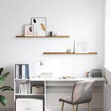  Polica na zidu 2 kom. Smeđa 115 x 9 x 3 cm Konstruirano drvo | shoptok.hr