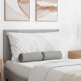  Valjkasti jastučići 2 pcs Oblačnosiva Ø 15 x 40 cm tkanina | shoptok.hr