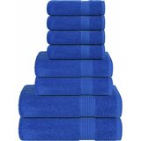 vidaXL 8-dijelni set ručnika plavi 360 gsm 100 % pamuk | shoptok.hr