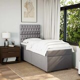 vidaXL Krevet s oprugama i madracem smeđesivi 90x190 cm od tkanine | shoptok.hr
