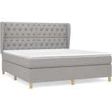  Krevet box spring s madracem svjetlosiva 160x200 cm tkanina | shoptok.hr