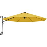  Zidni suncobran s LED svjetlima žuti 290 cm | Shoptok.si