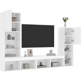  4-dijelni zidni TV elementi s LED bijeli od konstruiranog drva | Eponuda.ba