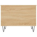  Stolić za kavu boja hrasta 60 x 44,5 x 45 cm konstruirano drvo | shoptok.hr