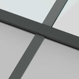  Klizna vrata crna 90 x 205 cm od kaljenog stakla i aluminija | shoptok.hr