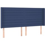  Uzglavlje plavo 183 x 16 x 118/128 cm od tkanine | shoptok.hr