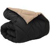  Zimska posteljnina Črna in taupe 200 x 140 cm Mikrovlakna, (5000147233) | Shoptok.si