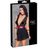 Cottelli Bondage - dječja lutka od čipke s trakom oko vrata (crna) - XL | shoptok.hr