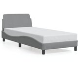  Okvir za krevet Dover svijetlosivi 90x190 cm tkanina | shoptok.hr