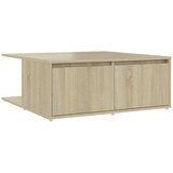 Furnova Klubska mizica sonoma hrast 80x80x31 cm iverna plošča, (21915320) | Shoptok.si
