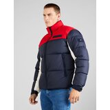 Tommy Hilfiger Zimska jakna 'New York' marine / ognjeno rdeča / bela | Shoptok.si