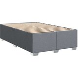 vidaXL Boxspring postelja z vzmetnico svetlo siva 120x190 cm blago | Shoptok.si