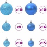  Umjetno unaprijed osvijetljeno božićno drvce s setom ukrasnih kuglica | shoptok.hr