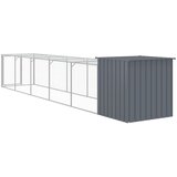  Kavez za kokoši s igralištem antracit 110x609x110 cm čelični | Eponuda.com
