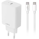 Maxlife MXTC-10-30C PD QC charger 1x USB-C 30W white + USB-C - USB-C cable 60W Cijene
