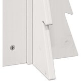 vidaXL Lesena novoletna jelka za okras bela 49 cm trdna borovina | Shoptok.si