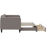  Izvlečna dnevna postelja s predali taupe 80x200 cm blago, (20936980) | Shoptok.si