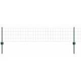 Euro ograda s postom 10 x 0,4 m Čelik premazan PVC-om Zelena | shoptok.hr