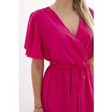 Kesi Włoski Dress with a plunging neckline fuchsia | Shoptok.si