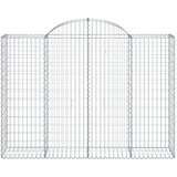  Lučne gabionske košare 13kom 200x50x140/160cm pocinčano željezo | shoptok.hr