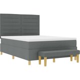 Box spring krevet Tamno siva 140 x 190 cm tkanina | shoptok.hr