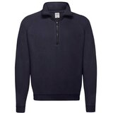 Fruit Of The Loom Granatowa bluza męska Zip Neck Sweat cene