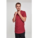 Urban Classics Shaped long t-shirt in burgundy color Cene