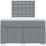  Krevet s oprugama i madracem svjetlosivi 120x190 cm od tkanine | shoptok.hr