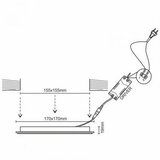  LED ugradna svetiljka LED/12W/230V | Eponuda.com