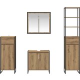  Set namještaja za kupaonicu Umjetnički hrast Konstruirano drvo | shoptok.hr