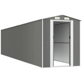  Vrtno spremište svjetlosivo 192x938x223 cm pocinčani čelik | shoptok.hr