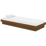  Okvir za krevet od masivnog drva boja meda 75x190 cm mali | Eponuda.com