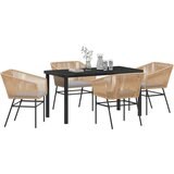  Set od 3 Smeđa i svijetlosiva PE ratan | shoptok.hr