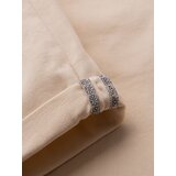 Ombre Men's denim classic shorts with rolled up leg - cream | ePonuda.com