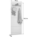 Mömax Garderobni Panel Auris, Bela | Shoptok.si