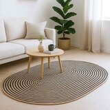  Tepisi za područja Prirodna i crna 122 x 183 cm Juta | shoptok.hr