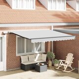 vidaXL Nadstrešnica s Ručna Antracit 3 x 2,5 m Metal | shoptok.hr