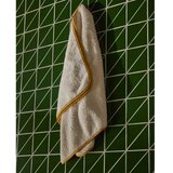 Kave Home Žuti /bijeli pamučan ručnik od frotira 50x90 cm Sedora – | shoptok.hr