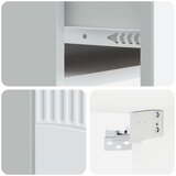  Stenski nočni omarici s predalom 2 pcs Bela 49 x 34,5 x 20 cm, (5000209457) | Shoptok.si