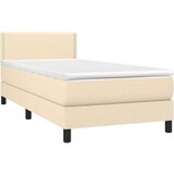  S oprugama i madracem krem 100 x 200 cm od tkanine | shoptok.hr