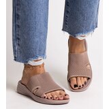 Gemre Brown platform flip-flops Linah | Shoptok.si