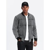 Ombre Men's denim jacket katana with cargo pockets and hood | shoptok.hr