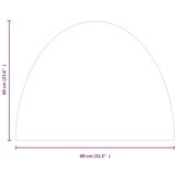 Staklena ploča za kamin polukružna 800 x 600 mm | shoptok.hr