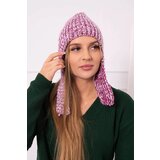  Women's long eared cap Jana K314 purple+white Cene