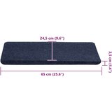 vidaXL Samoljepljivi otirači za stepenice 30 kom plavi 65x24,5x3,5 cm | shoptok.hr