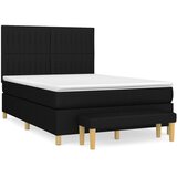  The Living Store Box spring postelja z vzmetnico črna 140x200 cm blago - Box Spring Postelja, (21450187) | Shoptok.si