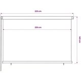  Vanjska rolo zavjesa 225 (Š) x 140 (V) cm Plava HDPE - Plava 220 x 140 cm | shoptok.hr
