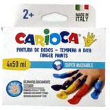 Carioca Set za bojanje prsti sa različitim bojama 4x50ml - | shoptok.hr