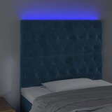  Uzglavlje tamnoplavo 90x7x118/128 cm baršunasto | shoptok.hr