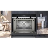 Siemens CM585AGS1 iQ500 Vgradna pecica z mikrovalovna funkcijo vrocega zraka, 45 visoka cm | Shoptok.si